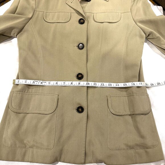 Vintage Tristan & Iseut Tan Safari Inspired Jacket, Size 11 - Picture 13 of 15